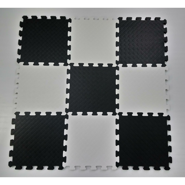 white+black foam mat