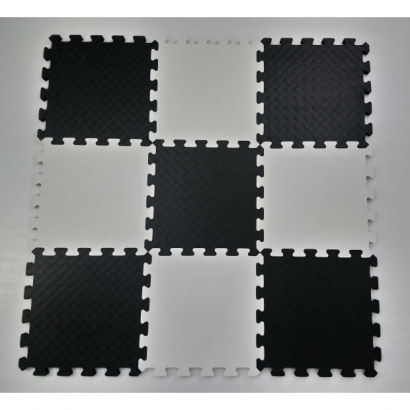 white+black foam mat